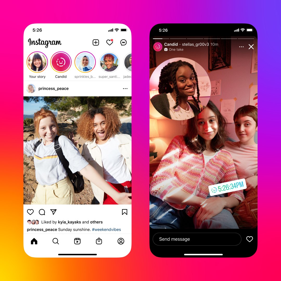 Instagram, BeReal’e rakip özelliğini ve grup özelliğini duyurdu
