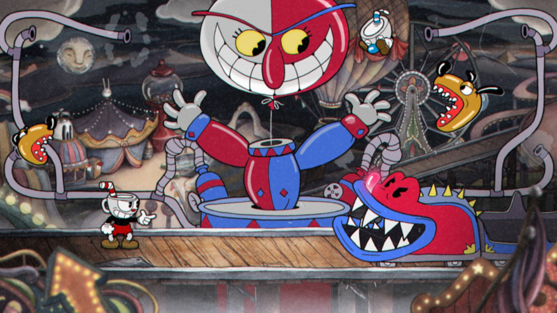 2 kişilik platform oyunu Cuphead