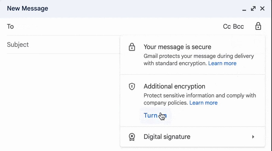 gmail uçtan uca şifreleme