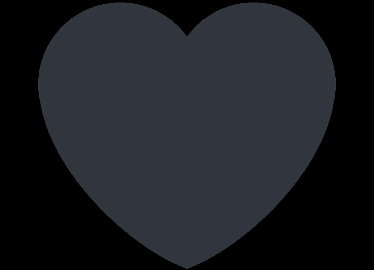 siyah kalp emojisi