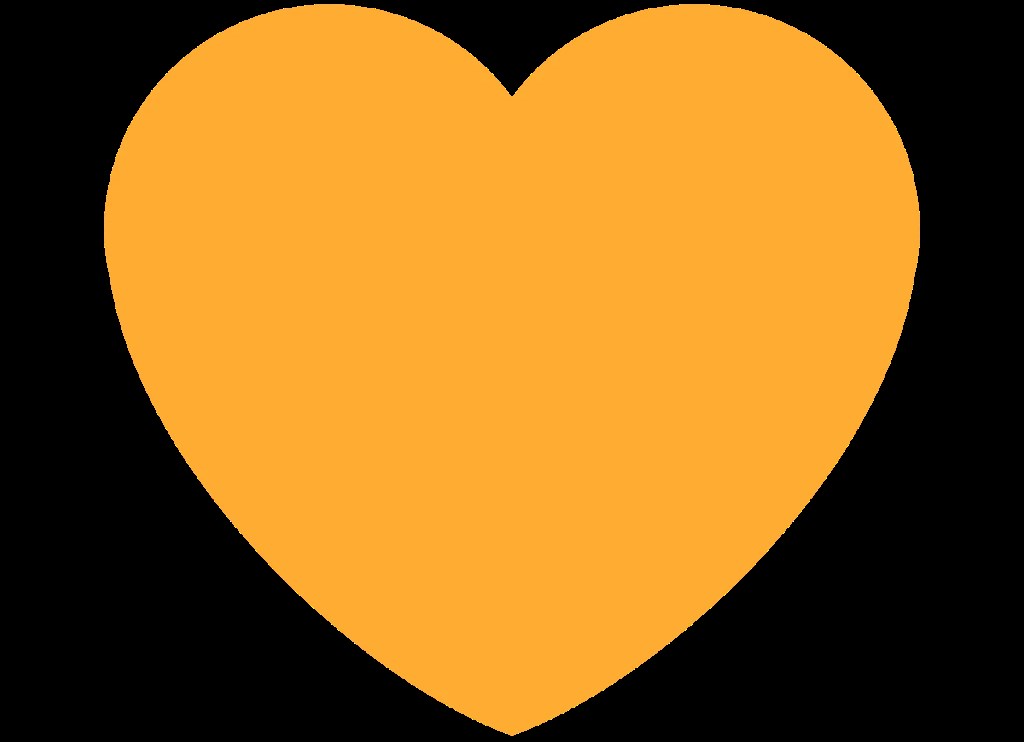 turuncu kalp emojisi