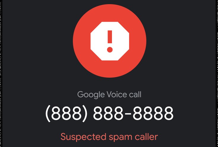 google voice spam arama uyarısı