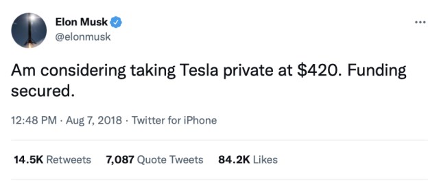Elon Musk, 5 yıl önce paylaştığı tweet yüzünden yargılanıyor