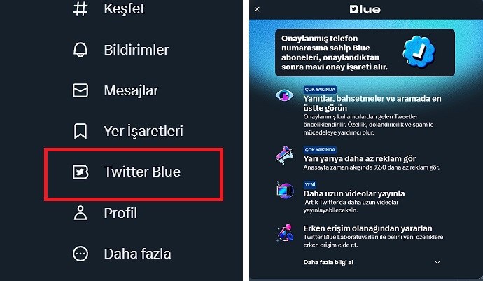 Twitter Blue abonelik hizmeti çok yakında Türkiye'ye geliyor