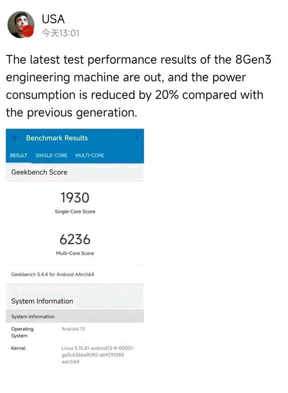 Snapdragon 8 Gen 3 performans testinde Apple A16 Bionic’i geçiyor