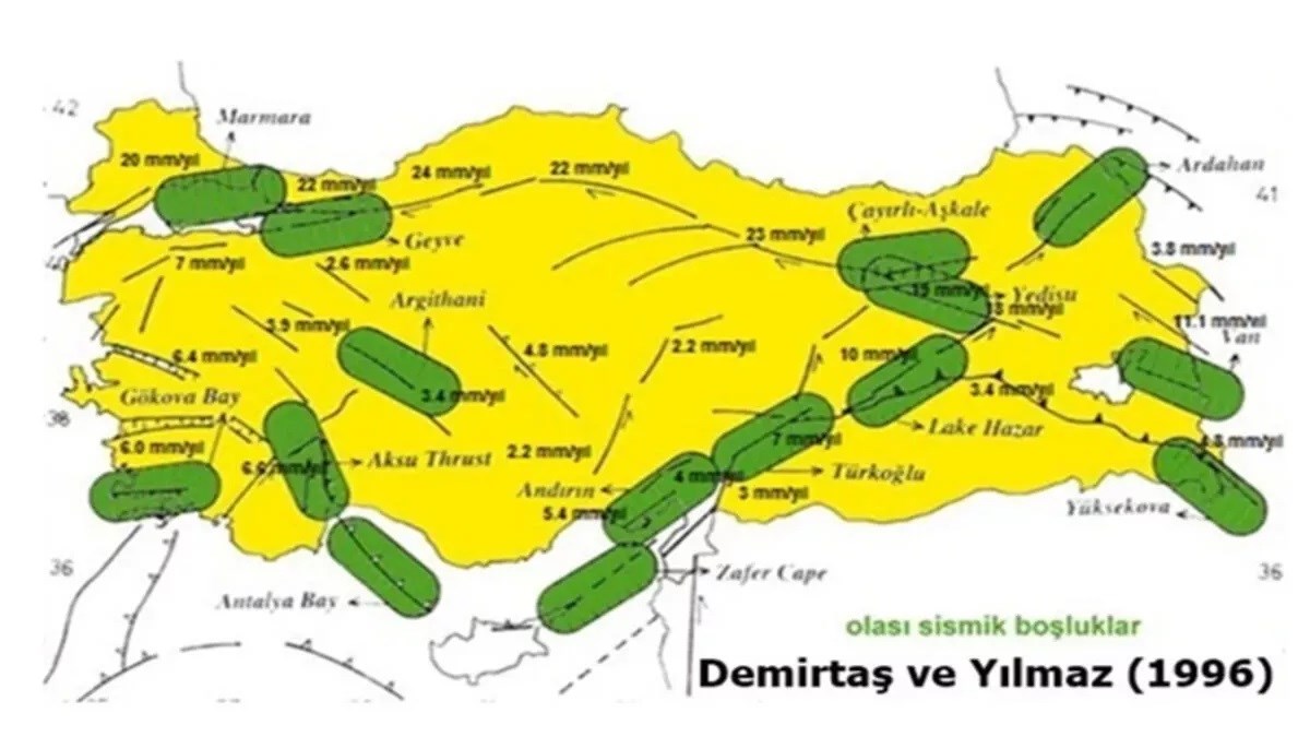 27 yıllık Türkiye'nin sismik boşluk haritası neler anlatıyor?
