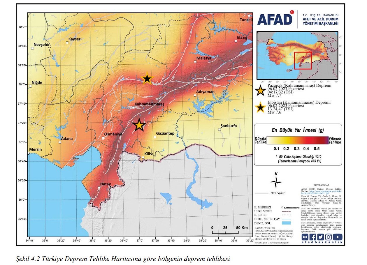 AFAD, deprem için ön değerlendirme raporu hazırladı