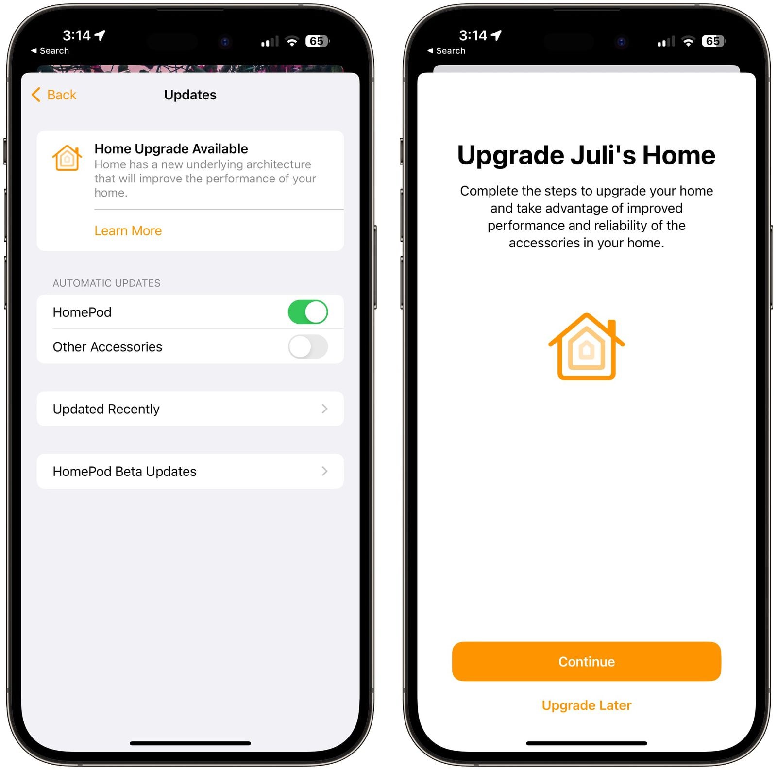 ios 16.4 homekit güncelleme