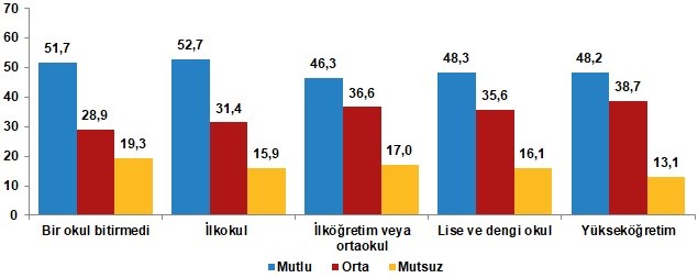 TÜİK, Türkiye’nin mutluluk oranlarını açıkladı