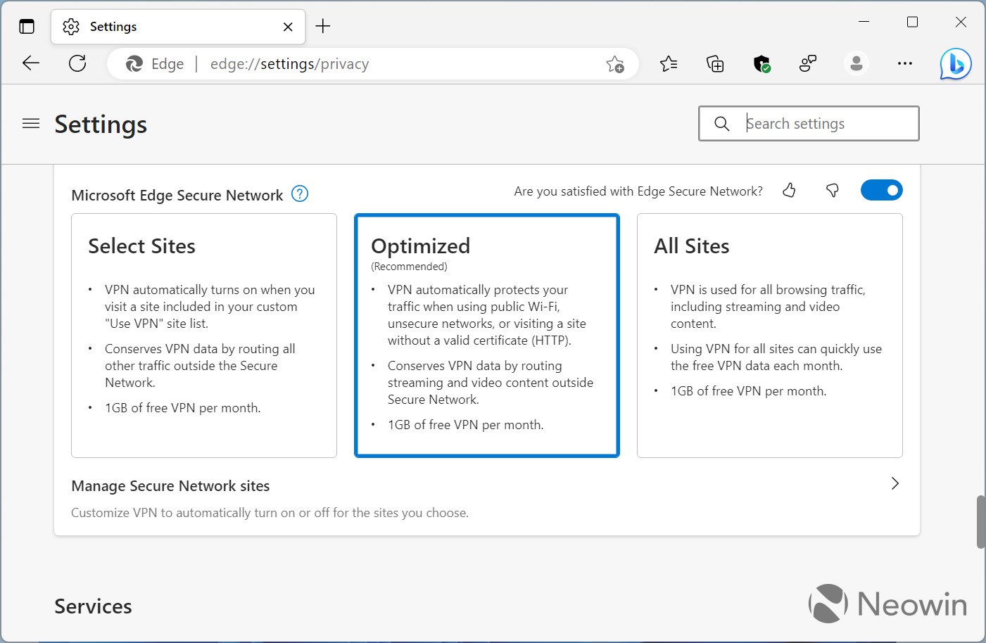Microsoft Edge kullanıcıları ücretsiz VPN'e kavuşuyor