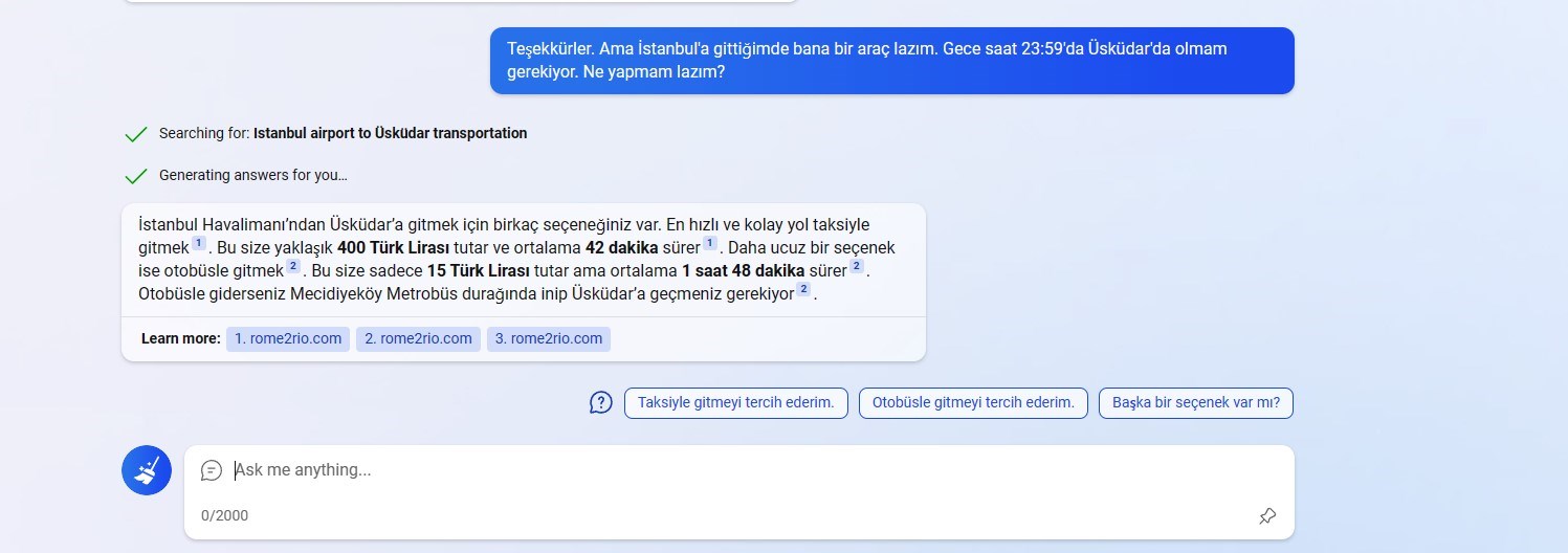 Yeni Bing ile Türkçe konuştuk: İşte yetenekleri ve hataları