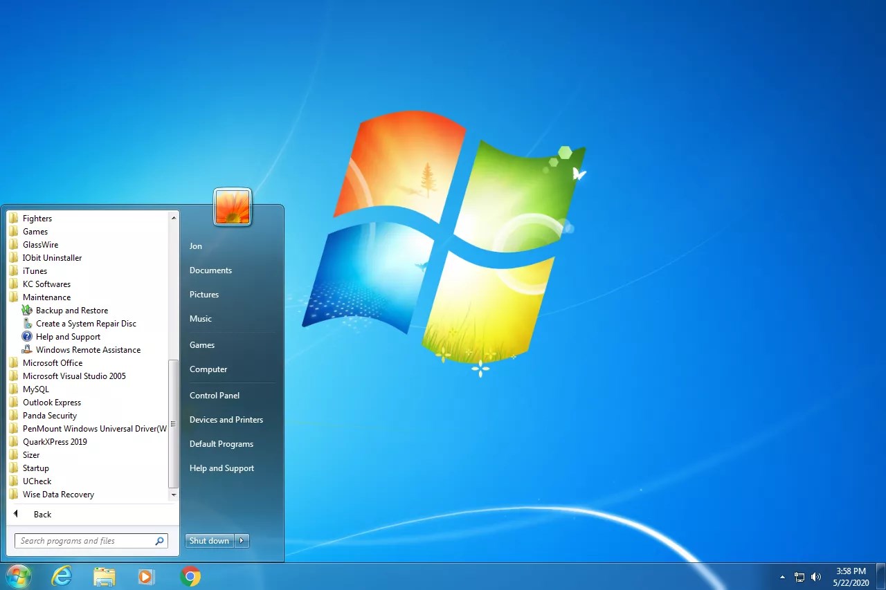 Windows 7 PC format atma