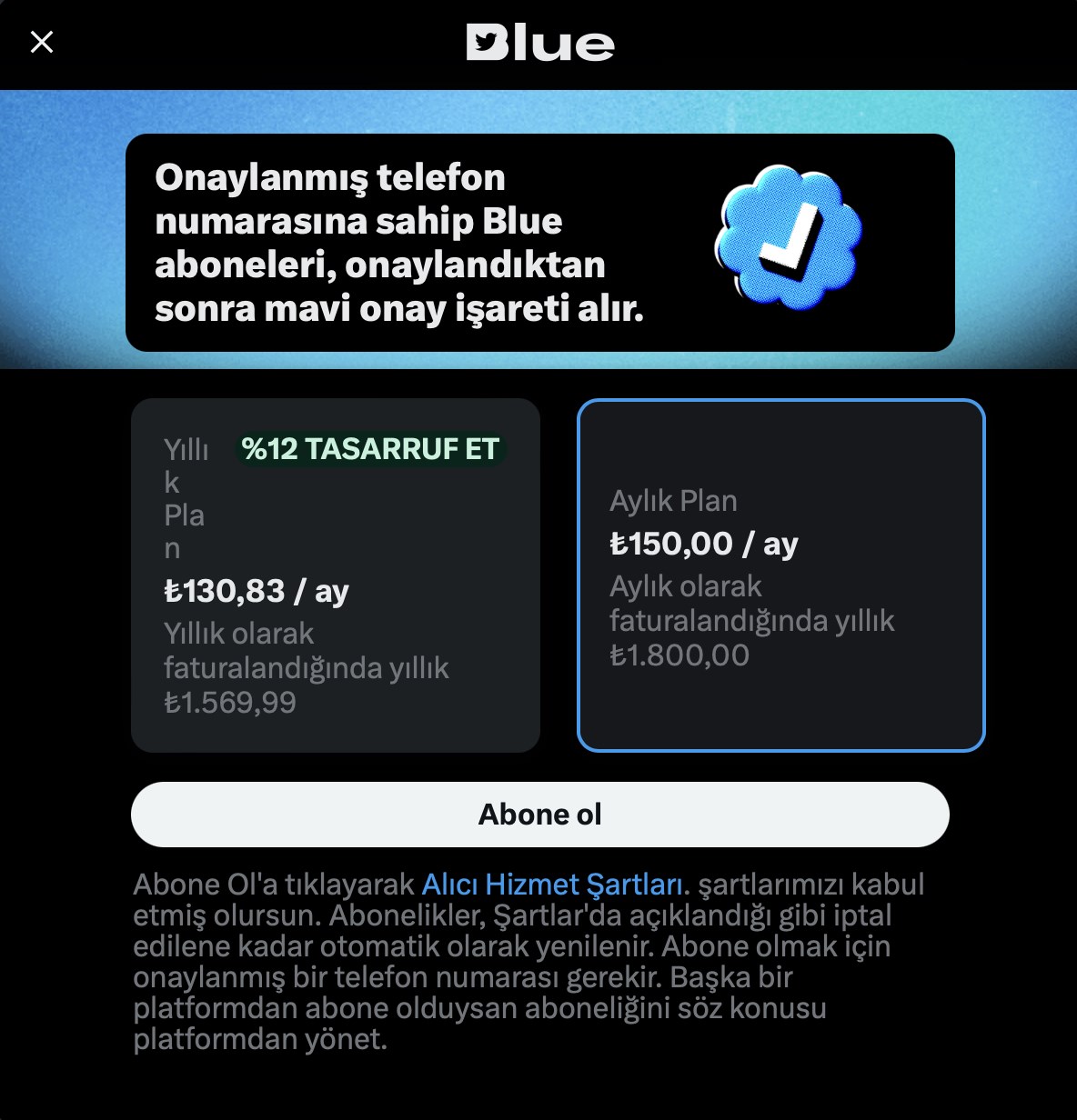 twitter blue türkiye fiyatı ne kadar