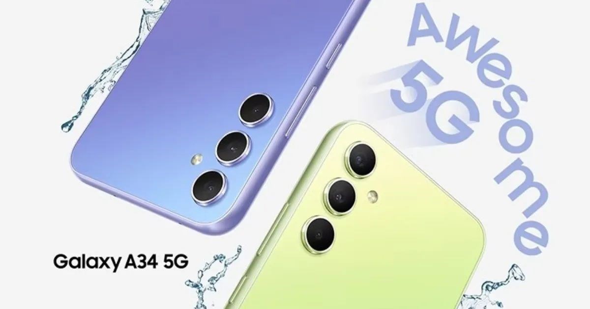 Samsung Galaxy A34 5G'nin reklam görselleri ortaya çıktı