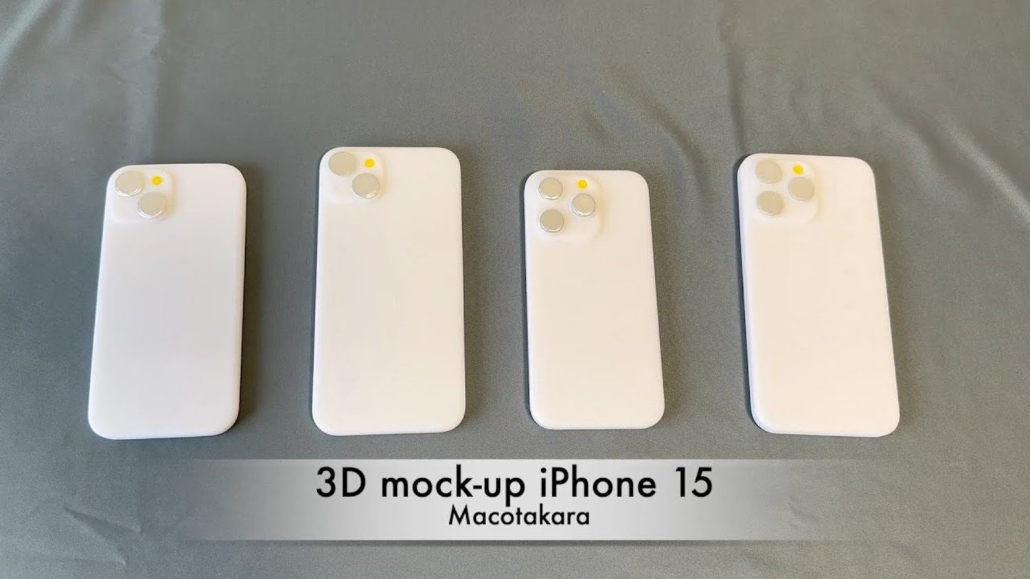 iPhone 15 dummy (maket) görüntüleri