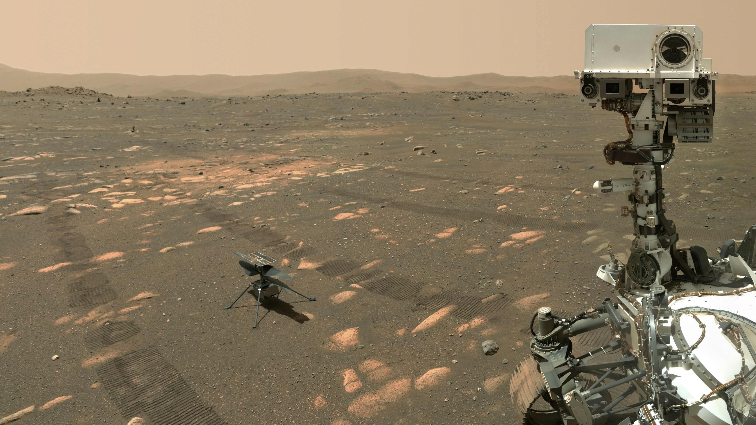 NASA, Mars'ta uçan helikopterin inanılmaz videosunu yayınladı