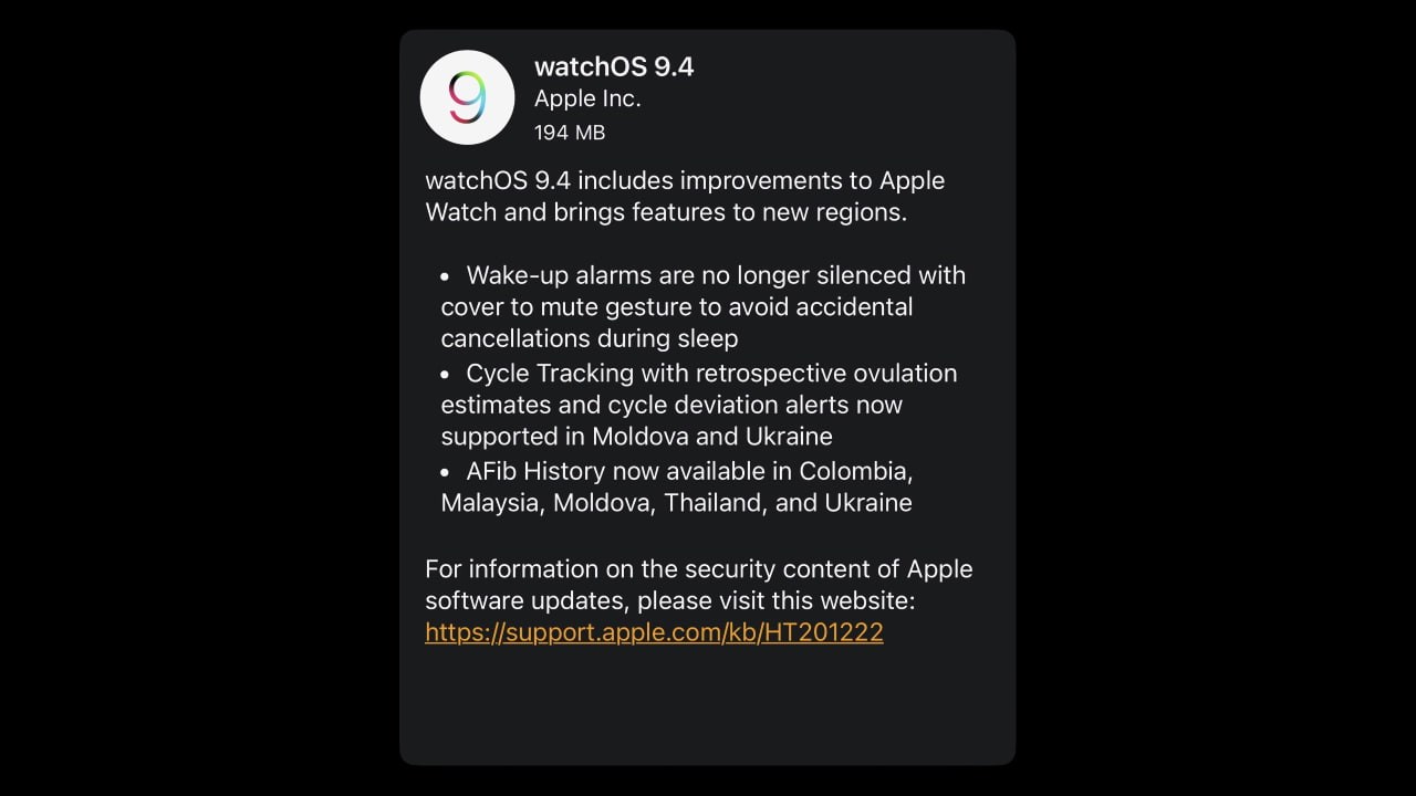 watchos 9.4 yeni özellikler