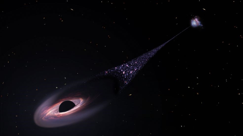 Süper kütleli yeni bir kara delik, Hubble'ın radarına girdi
