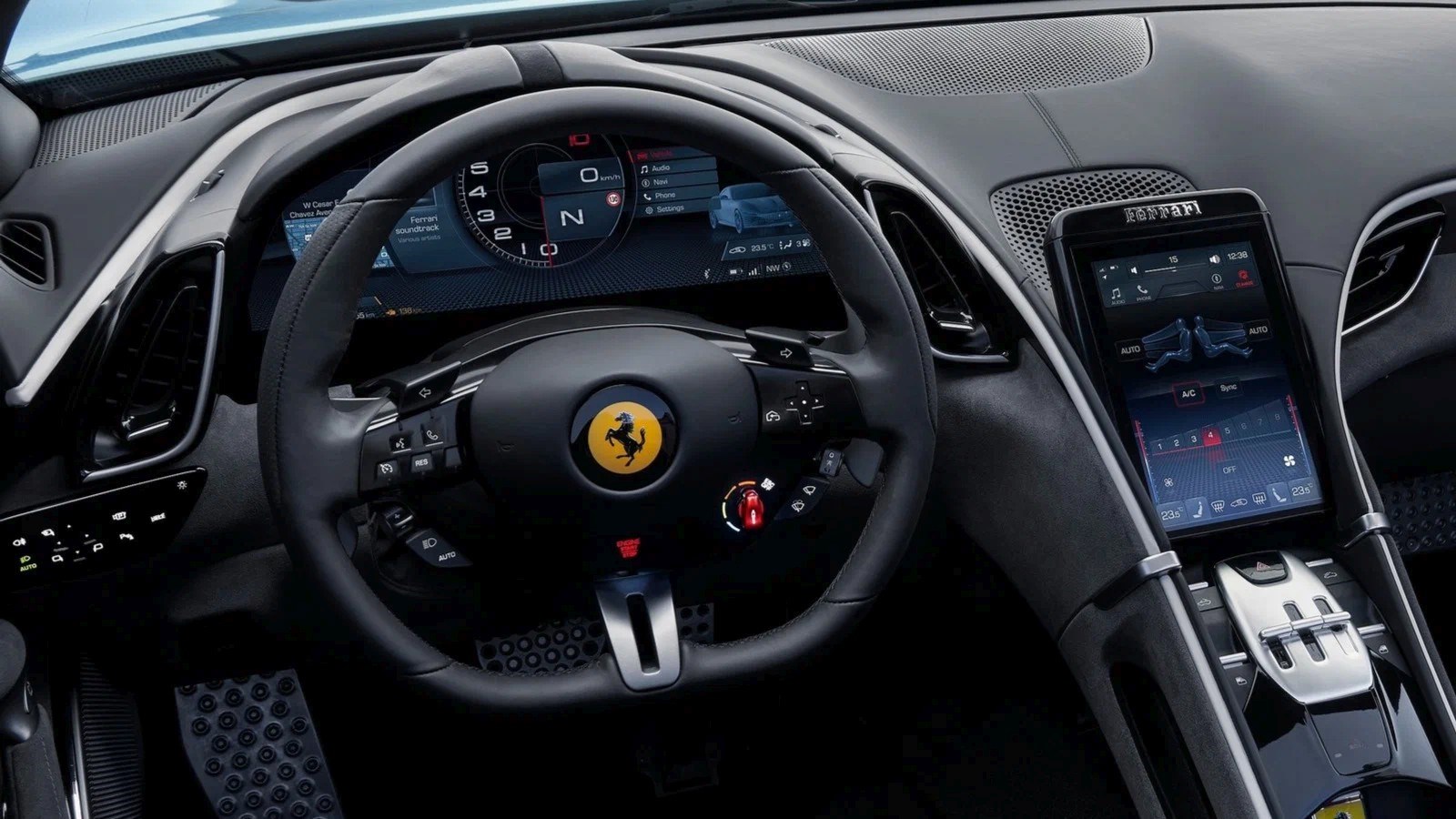 Ferrari otomobiller Samsung'un OLED ekranlarıyla donatılacak