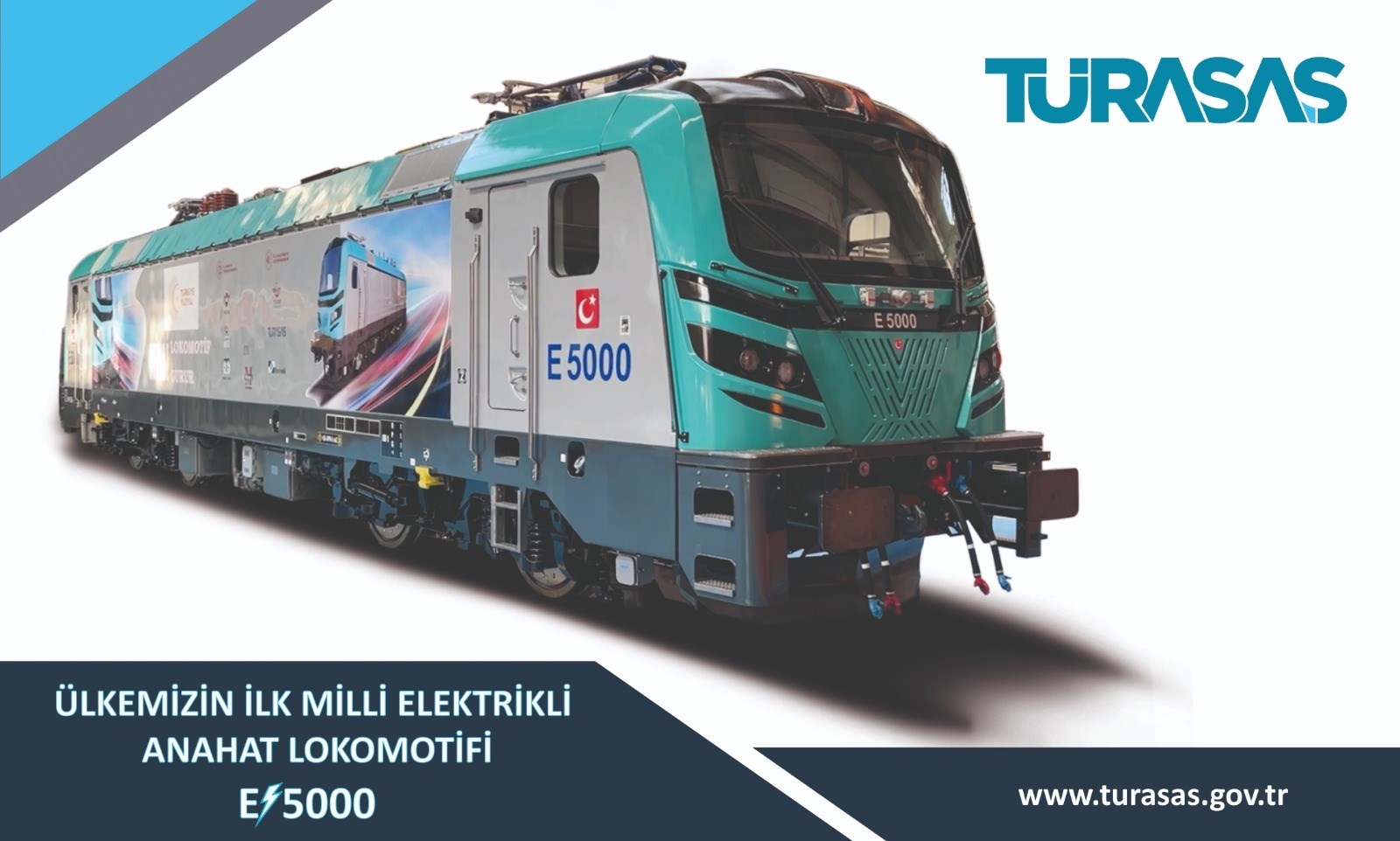 Türkiye'nin ilk elektrikli anahat lokomotifi E5000 raya indi