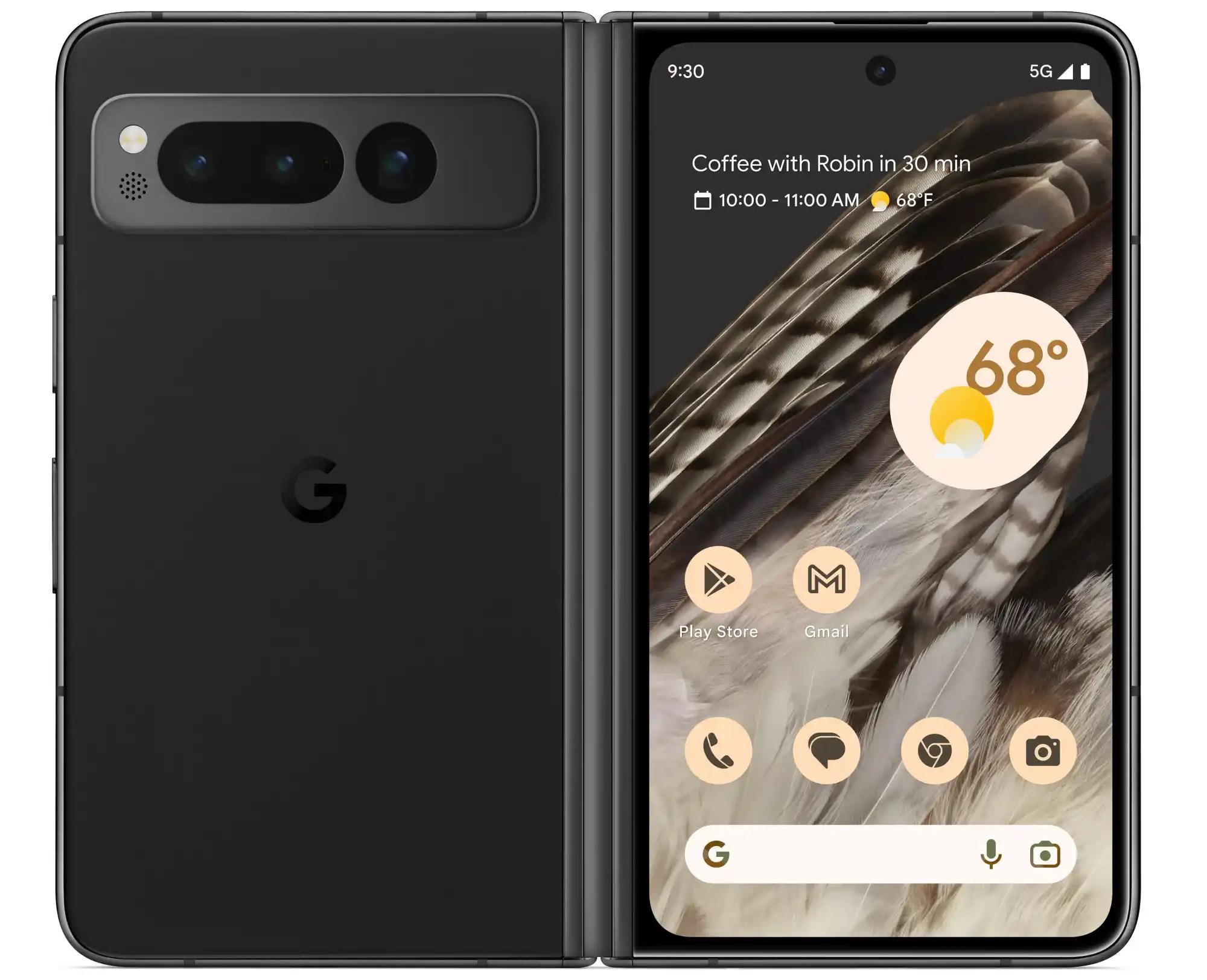 google pixel fold render görseli