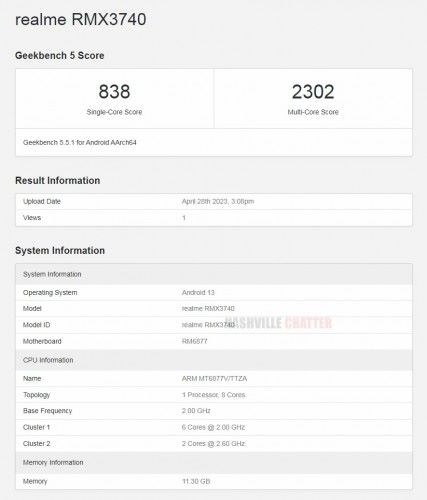 Realme 11 Pro Plus Geekbench'te listelendi