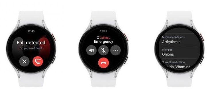 One UI Watch yeni özellikleri - acil durum sistemi