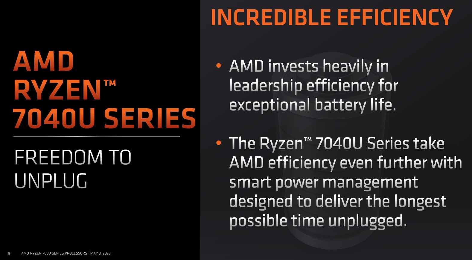 AMD, Ryzen 7040U serisini tanıttı: Mobil pazarda rekabet artıyor