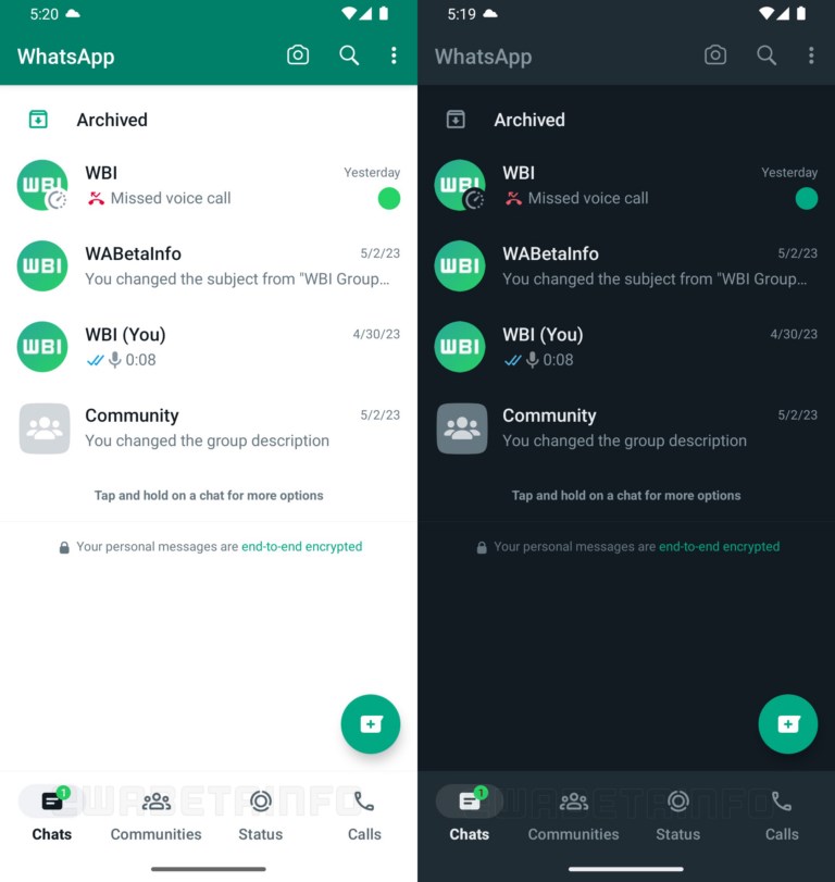 WhatsApp'ın Android sürümü yeni tasarıma kavuşuyor: iOS'a benzeye