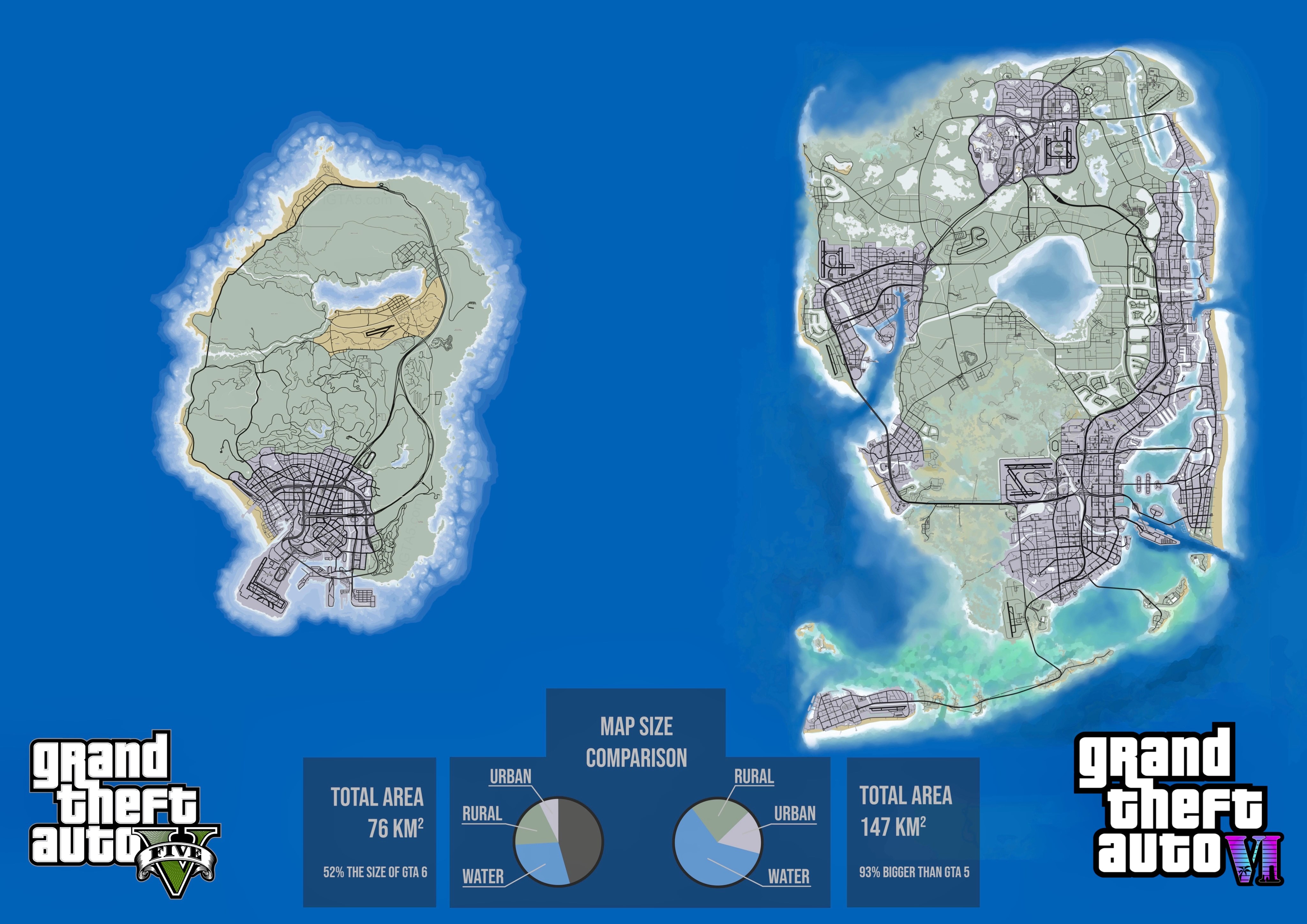 GTA 5’ten iki kat büyük olan GTA 6 haritası sızdırıldı!