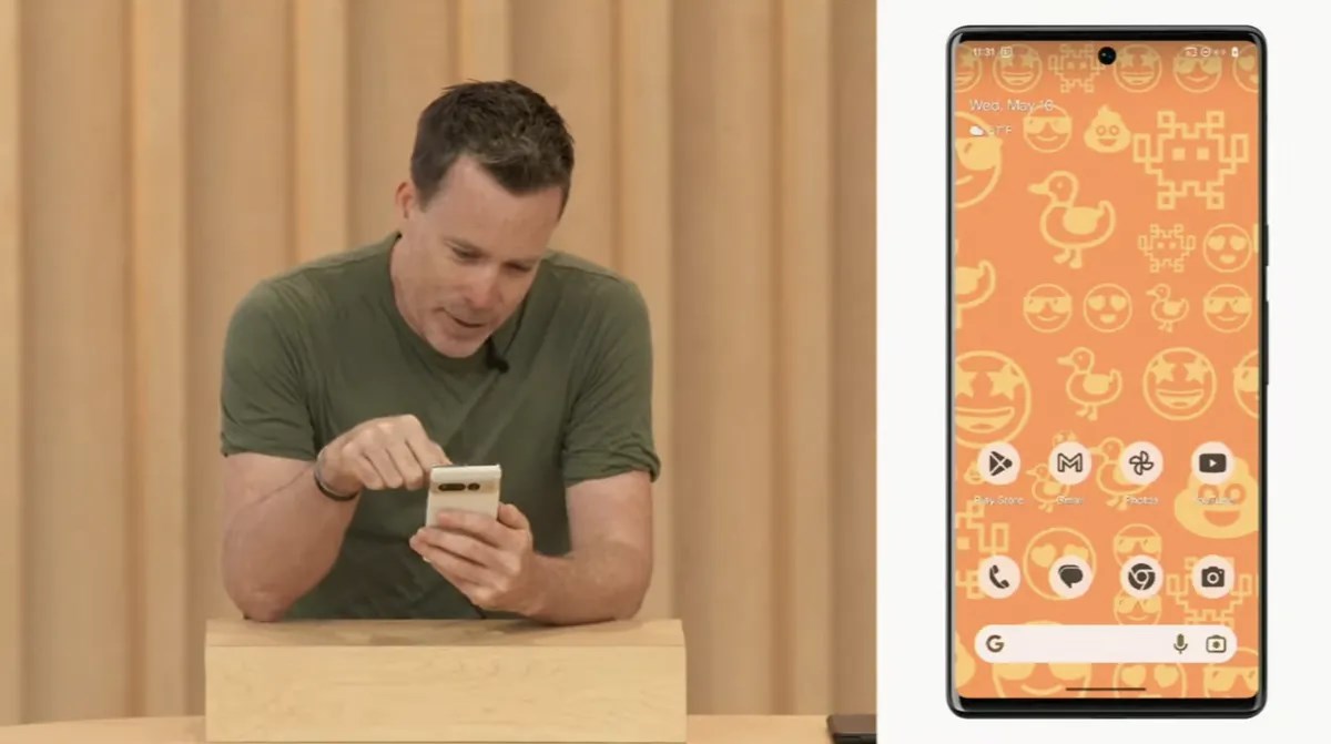 android 14 yenilikler - emoji duvar kağıtları