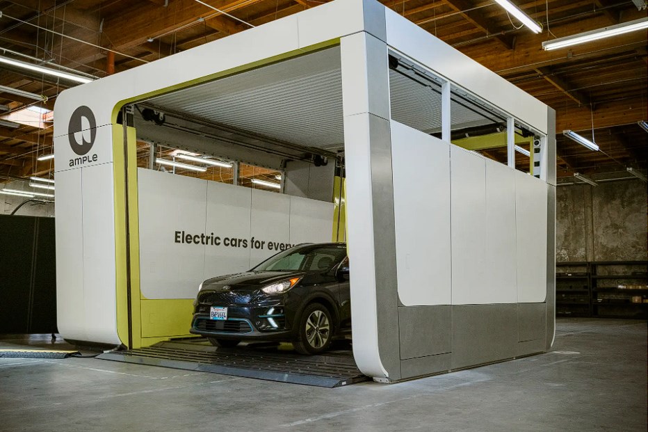 Elektrikli otomobiller için 5 dakikada pil değişimi