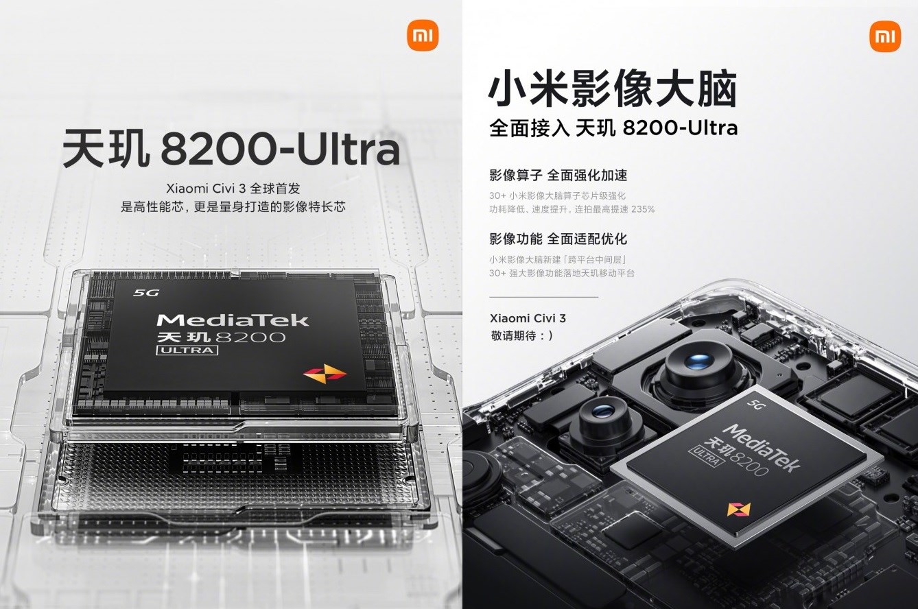 Xiaomi imzalı MediaTek Dimensity 8200-Ultra tanıtıldı!