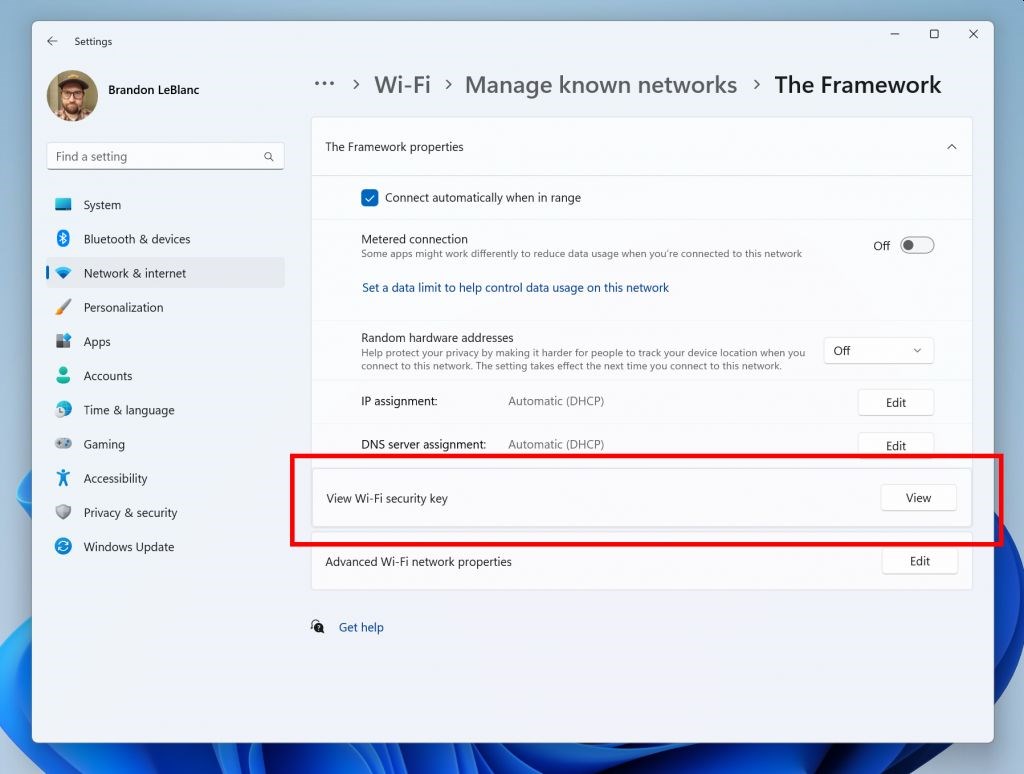 Windows 11 kayıtlı tüm Wi-Fi şifrelerini gösterecek