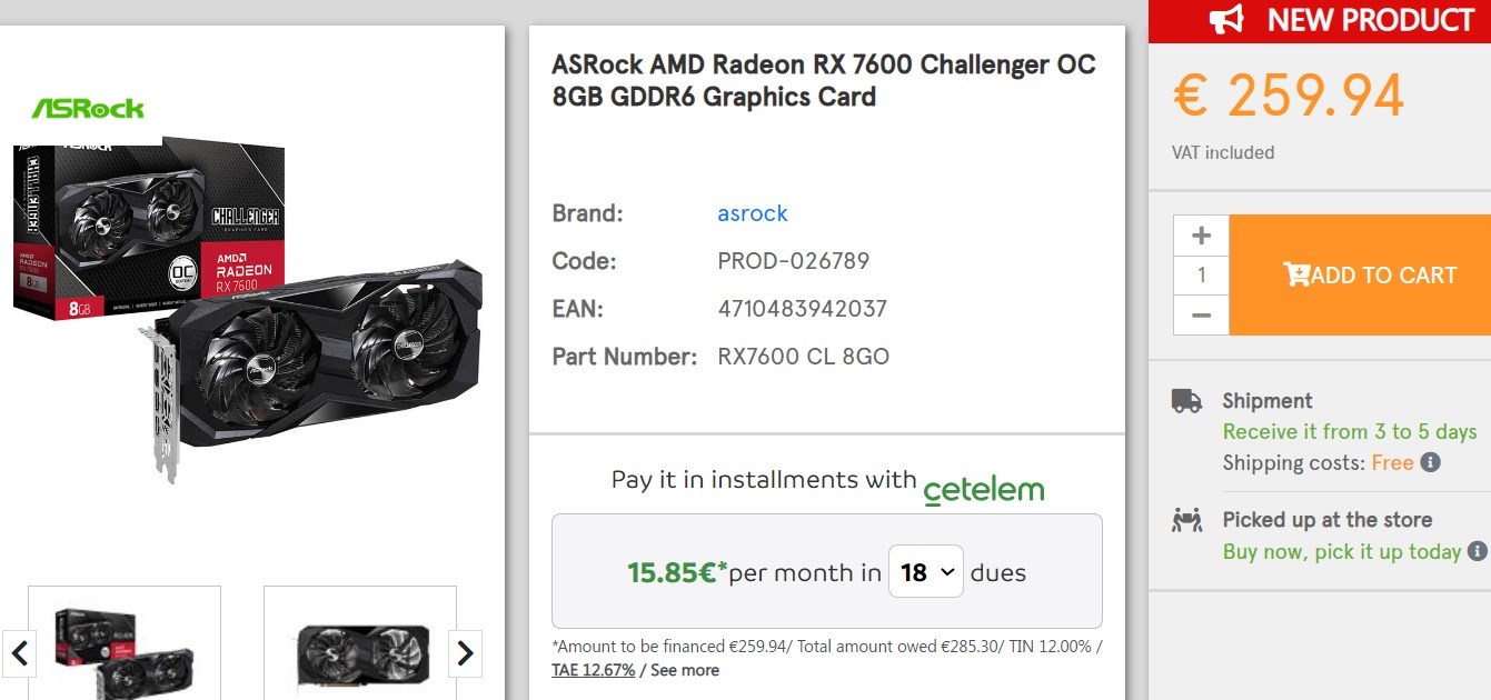 AMD RX 7600 çıkar çıkmaz indirim aldı! Fiyatı MSRP'nin altında