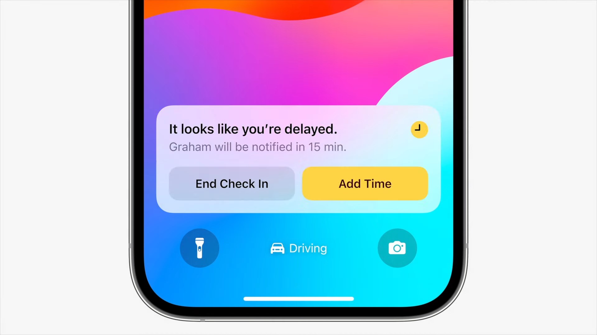 iOS 17 Mesajlar Check-in
