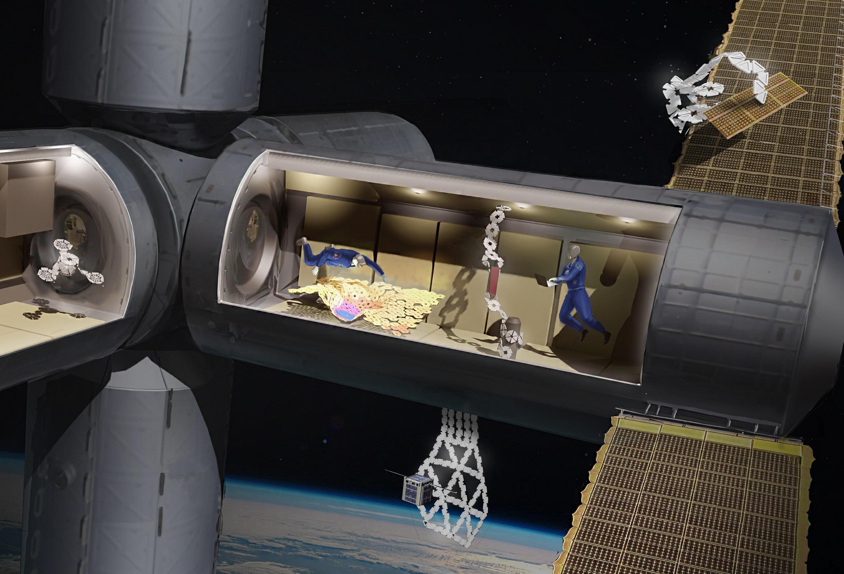 Astronotlara yardım edecek şekil değiştirebilen robot geliştirild