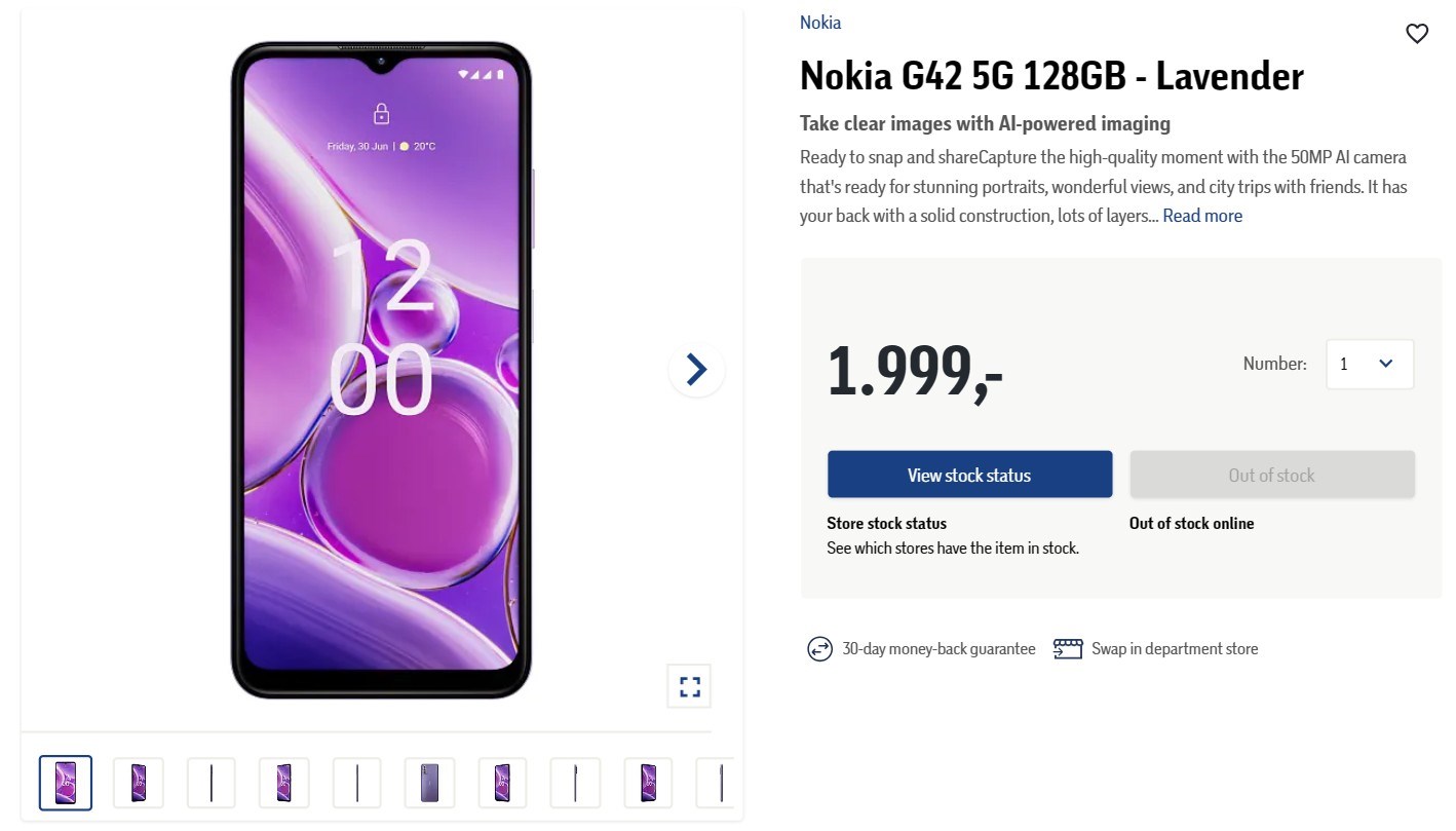 Nokia G42 5G'nin tasarımı, özellikleri ve fiyatı ortaya çıktı