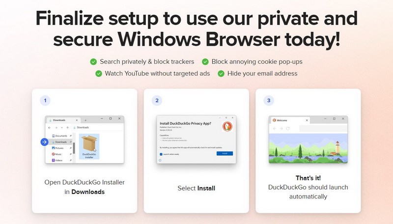 Gizlilik odaklı DuckDuckGo tarayıcısı Windows platformuna geldi