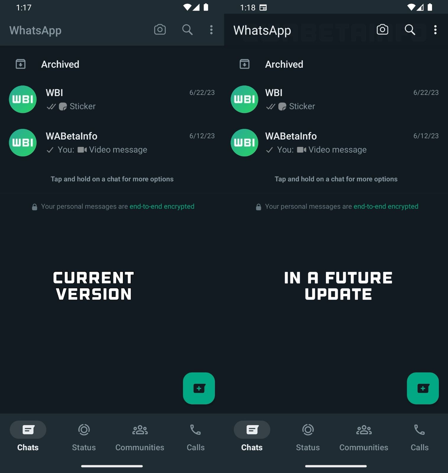 WhatsApp, Android uygulamasına daha koyu bir tema getiriyor