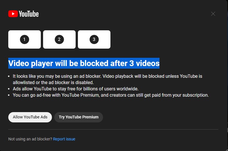YouTube reklam engelleyenleri darlamaya başladı: İşte yeni taktik