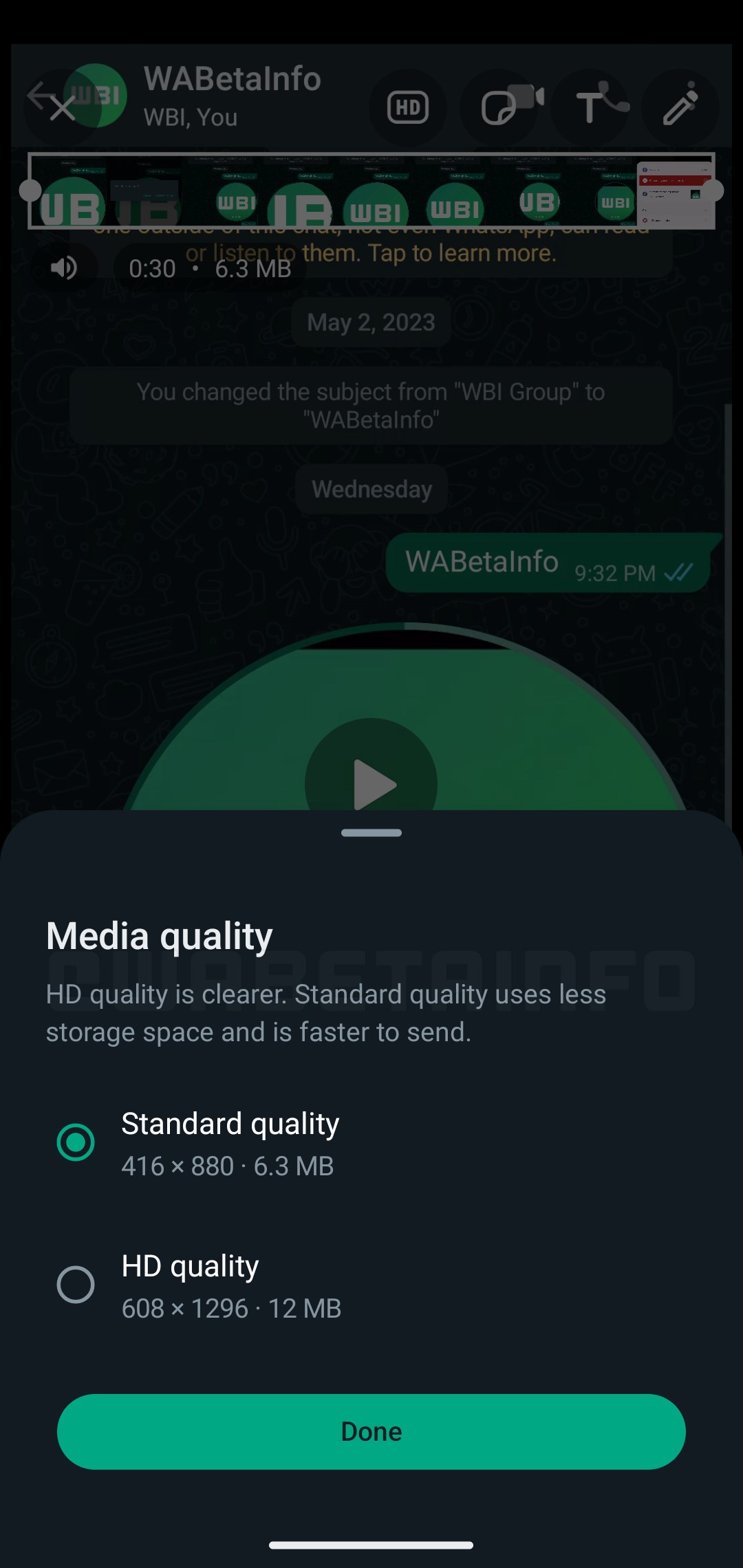 whatsapp hd kalitede video nasıl gönderilir