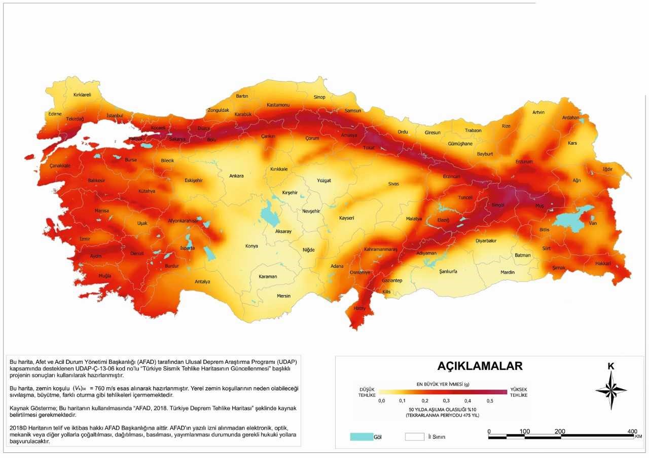 Türkiye fat hattı haritası