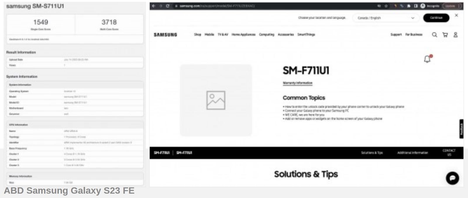 Samsung Galaxy S23 FE, iki farklı işlemci ile piyasaya sürülecek