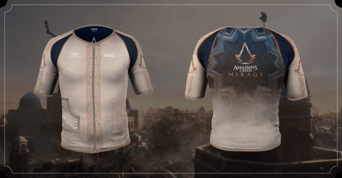 OWO Assassins Creed Mirage için özel bir gömlek üretiyor