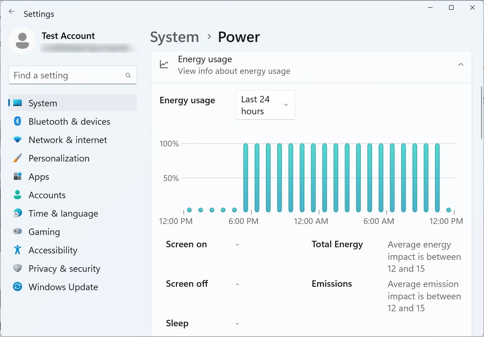 Windows 11'de pil tüketen uygulamalar kolayca görülebilecek