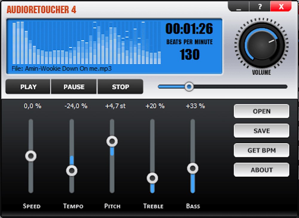 ses arttırma programı Audio Retoucher