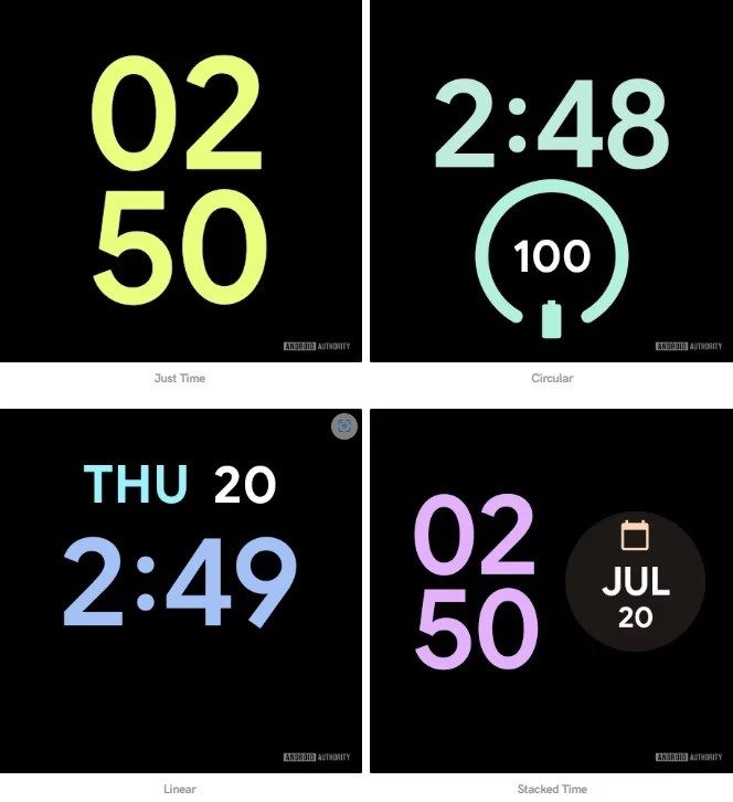 Pixel Watch saat yüzü Accessible