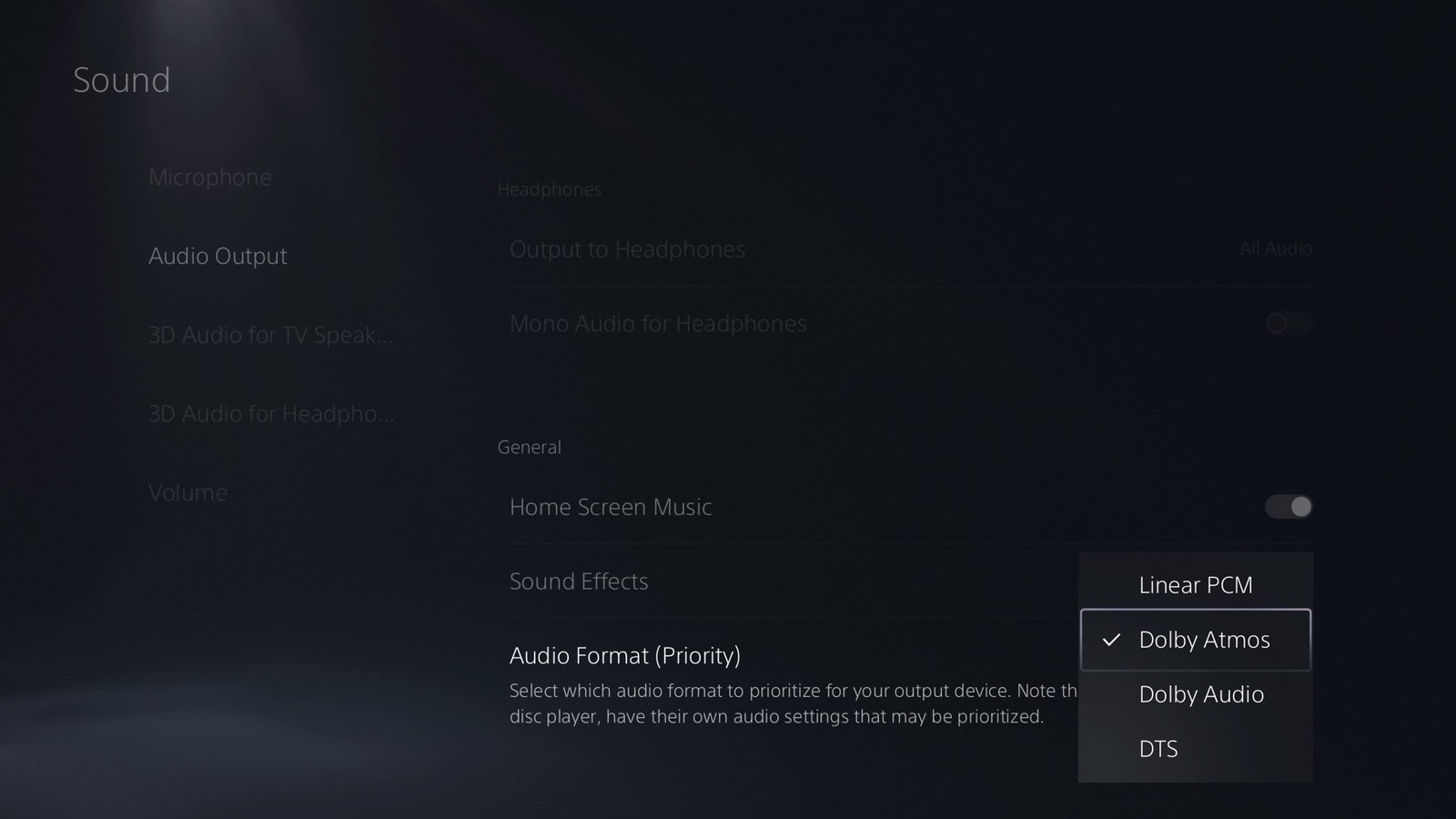 PS5 beta güncelleme Dolby Atmos desteği