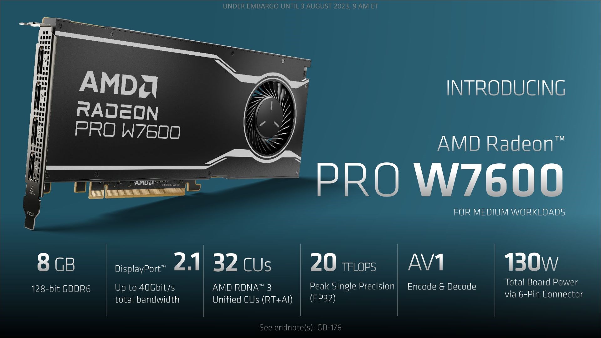 AMD Radeon Pro W7600 
